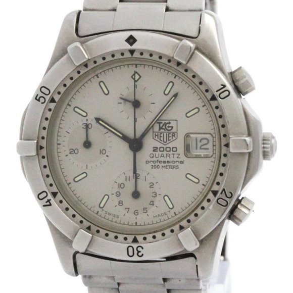 TAG HEUER 2000 Series Steel Quartz Mens Watch 262.206 1 - Picture 1 of 8